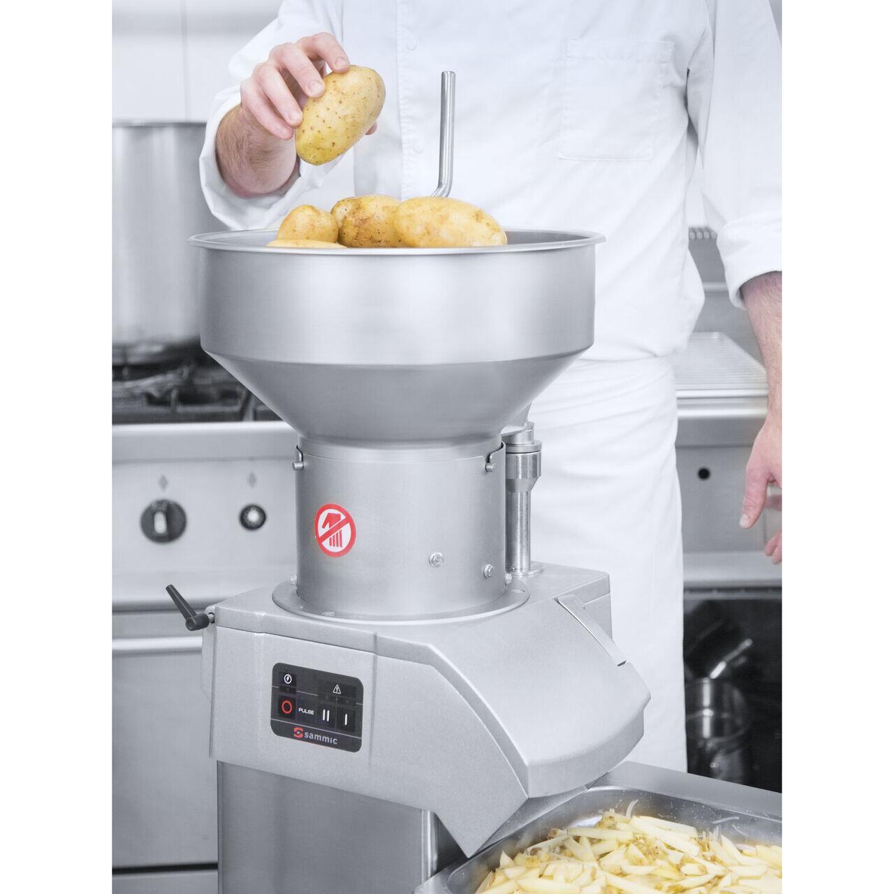 Taietor electric profesional pentru legume, SAMMIC CA-62, 2 viteze 365/730 rpm, putere 750W, alimentare 400V - imagine 3