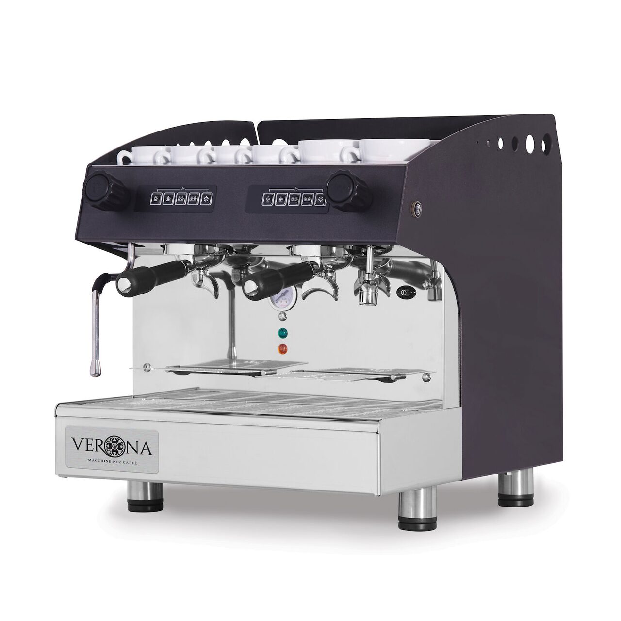 Aparat de cafea Julia Compact, 2 grupuri, HENDI, automat, negru, 230V/2700W, 475x563x(H)530mm