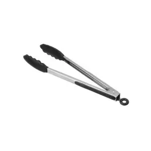 Cleste servire lungime 24 cm, inox, cu varf solicon rezistent la caldura, dispozitiv blocare, Hendi