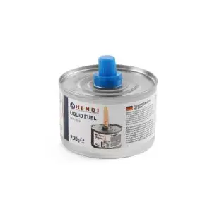 Combustibil lichid cu fitil pentru chafing dish - set 6 cutii de 200 gr - timp ardere 6 ore, Hendi