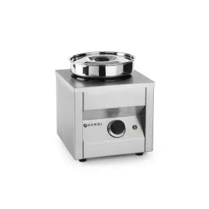 Sistem de gatit tip bain-marie, inox, cu capac, 4,2 lt, 200W, Hendi Thermosystem1, tava emailata 18,5 cm, 265x265x(H)245 mm