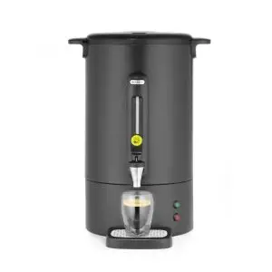 Percolator pentru bauturi fierbinti 13 litri, inox, negru mat, termostat 0-100 gr C, 1650 W, Concept Line Hendi, 357x380x(h)502 mm
