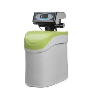 Sistem automat de dedurizare a apei prin ionizare, Albastru, debit apa 5 l/min, cu panou control digital, Hendi, rezervor regenerare 7,7 kg, 206x380x(H)480 mm
