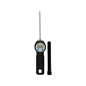 Termometru bucatarie digital, rezistent la apa, interval masurare -50/+300 gr C, gradatie 0,1 gr C, sonda inox 12 cm, capac protectie, 5x(H)29 cm, Hendi