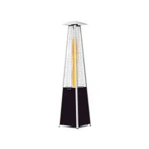 Incalzitor profesional pentru terasa tip piramida, combustibil gaz/propan, putere 11.2 kW(Hs), Hendi, aprindere electronica, regulator presiune, consum de gaz 1048 g/h, Inox