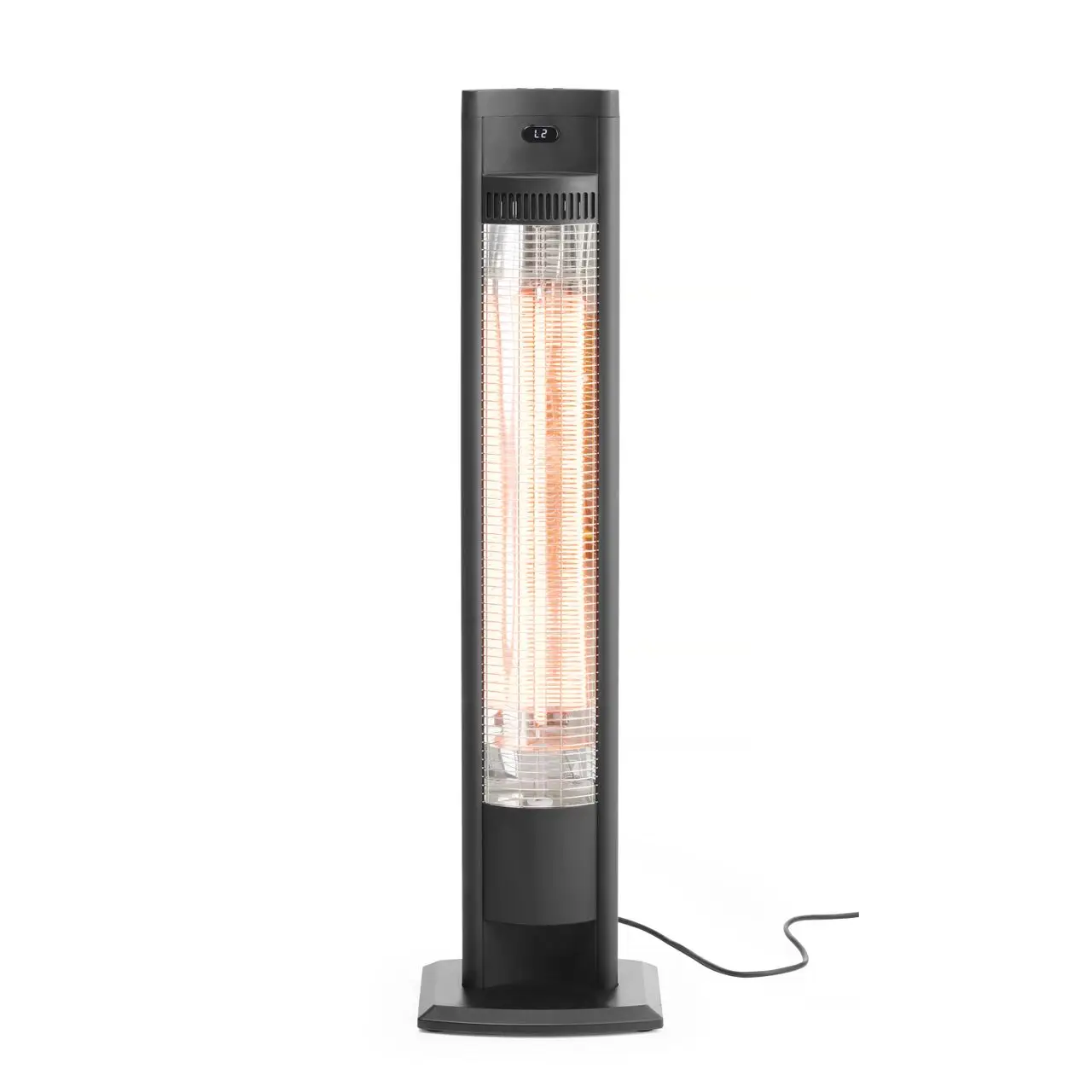 Radiator cu infrarosu Tornado, negru, 220-240V/2000W, 130x90x(H)900 mm