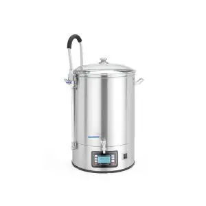 Aparat profesional pentru producere bere, capacitate 40 l, 2500 W, diametru 400x (H) 630 mm, panou digital, inox AISI 304, operare manuala sau automata, memorie salvare retete