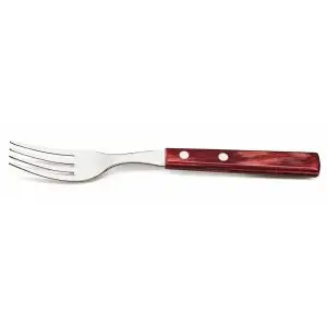 Furculita friptura/pizza, Horeca Line cu maner rosu, (L)200 mm - 12 buc./set