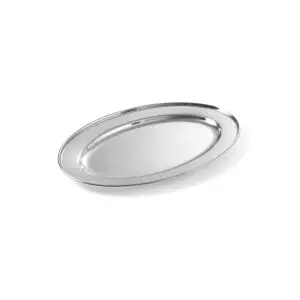 Tava servire ovala, inox, 35x22 cm, Hendi