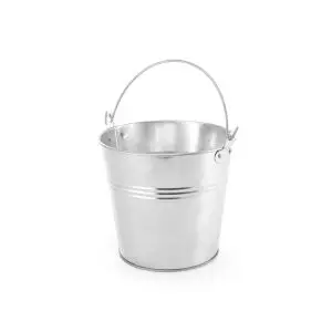 Cos servire rustic, tip galeata, Hendi, otel galvanizat, 70x(H)65
