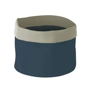 Cos Hendi pentru paine, rotund, bumbac - 250x(H)160 mm - albastru inchis