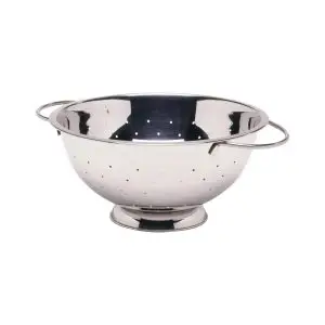 Colander pentru strecurat alimente, inox, Hendi, diametru 24 cm x inaltime 11 cm, potrivit si pentru uz profesional