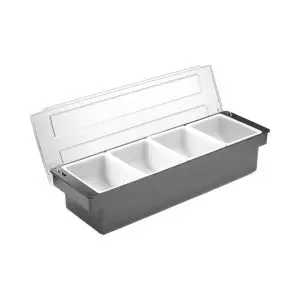 Cutie ingrediente cu 4 compartimente, Bar , 480x150x(H)100mm