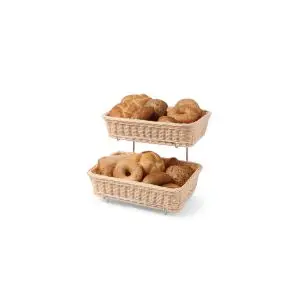 Set 2 cosuri de paine (360x280x(H)90 mm) cu suport cromat