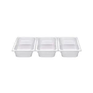 Vas Hendi gastronorm melamina GN 1/6 100 mm, rezistenta la temperaturi de la -20 gr. C la 70 gr. C