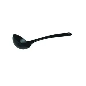 Lingura servire adanca / polonic, Hendi, 30 cm, 140 ml, plastic negru rezistent termic