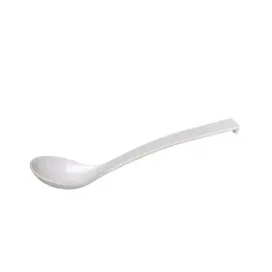 Lingura servire bufet, Hendi, plastic SAN, alba, lungime 33.5 cm, 60 ml