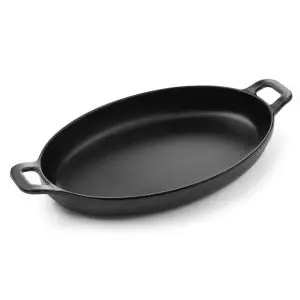 Bol servire in forma de mini-tigaie ovala cu manere, 15,5 cm x8 cm x(H)3,7 cm, melamina, Hendi Little Chef