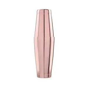 Shaker Cocktail Hendi, fabricat din otel inoxidabil invelit in cupru, din 2 parti, 600/800 ml, 90x(H)140 mm/ 92x(H)174 mm