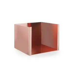 Suport servetele din otel inoxidabil placat cu cupru Hendi 130x130x(H)100 mm