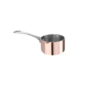 Mini tigaie pentru sos Hendi, cupru/aluminiu/otel inoxidabil, 8,5 cm diametru x 5 cm inaltime