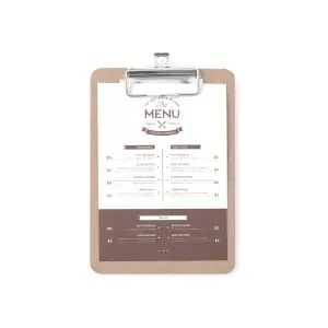 Clipboard pentru meniu 240x330 mm Hendi