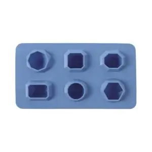 Forme asortate din silicon durabil pentru cuburi de gheata, Hendi, 19x10.5x(H)3 cm, potrivita si pentru uz profesional