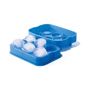 Forma din silicon durabil pentru cuburi de gheata tip bila, Hendi, 18x12.5x(H)5 cm, potrivita si pentru uz profesional