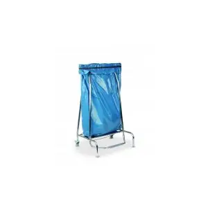 Suport punga gunoi, cu pedala si 2 roti cu frana 420x580x(H)960 mm