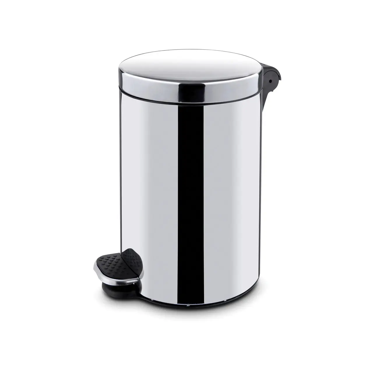 Cos de gunoi rotund cu pedala, inox, 30L,ø300x(H)650mm
