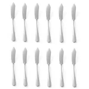 Set 12 cutite unt (L)158 mm, inox, finisaj oglinda, Hendi Profi Line