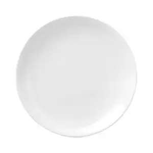 Farfurie Fine Dine, Bianco, Alb, portelan vitrificat, rezistenta la temeperaturi de pana la 180 C, diametru 210 mm