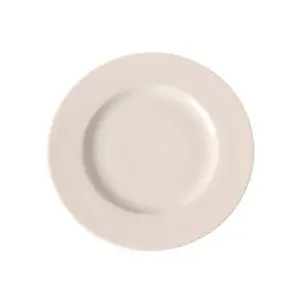Farfurie intinsa 27 cm, portelan beige cu margini intarite, Hendi, gama GOURMET
