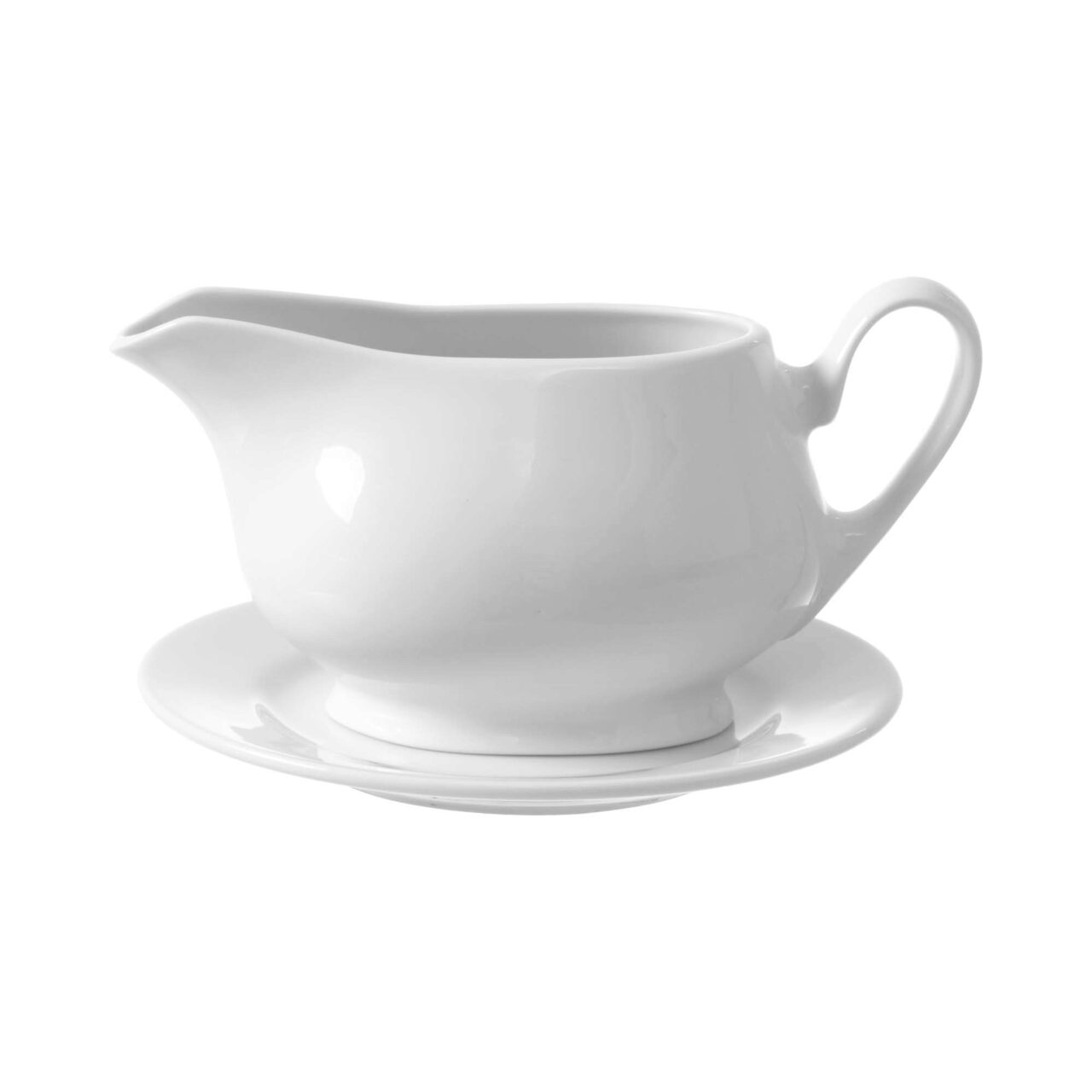 Sosiera Fine Dine, Bianco, Alb, portelan vitrificat, rezistenta la temeperaturi de pana la 180 C, 400 ml