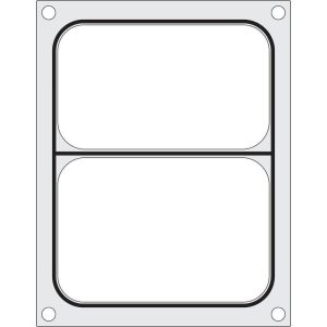 Matrita sigilare pentru doua recipiente 178x113 mm
