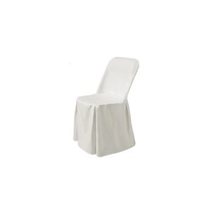 Husa scaun, Alb, 540x440x(H)840 mm 100% Poliester Hendi