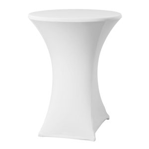 Fata de masa Hendi pentru mese tip bar/cockteil, crem, diametru 850x(h)1150mm,