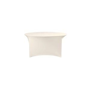 Fata de masa Symposium, Hendi, diametru 180cm, crem, 90% poliester 10% elastan