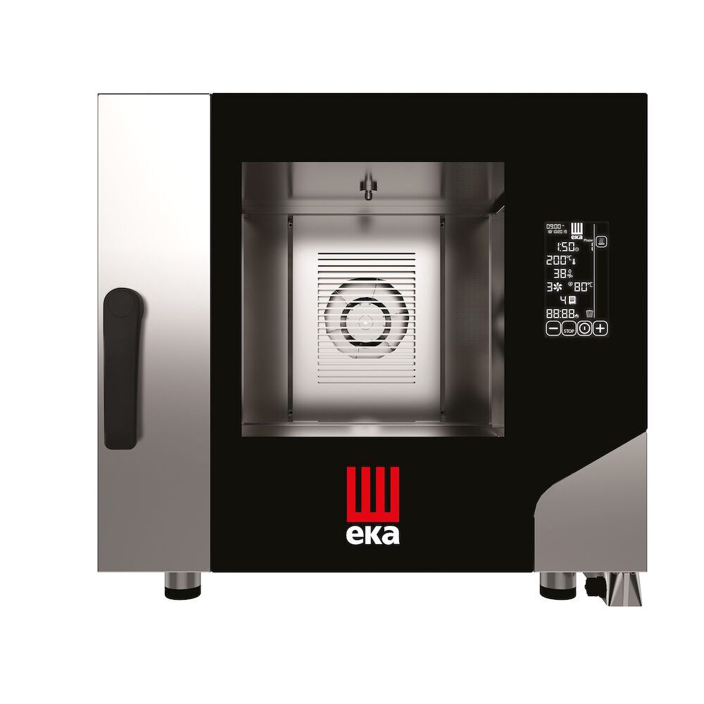 Cuptor electric cu convectie pentru gastronomie, Millennial Black Mask Gastro, 5 tavi x GN 1/1, 730×784×(H)700 mm, Hendi