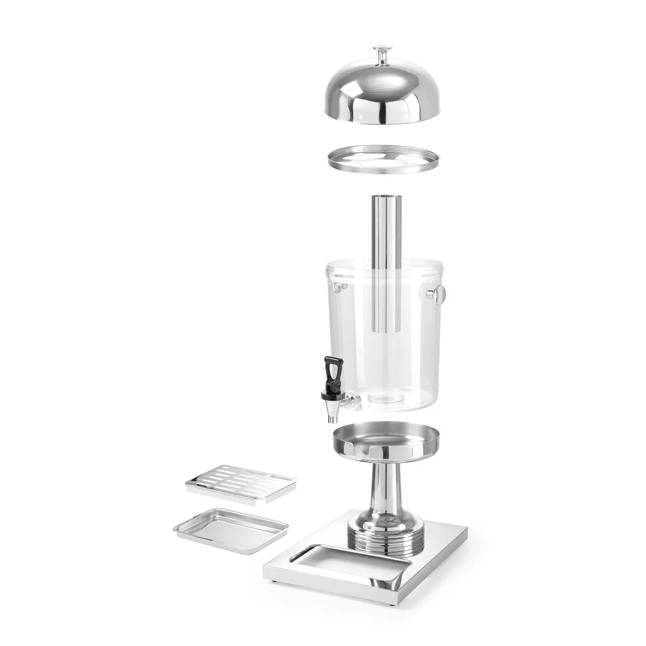 Dispenser suc 16 litri, suport inox, container din policarbonat, Hendi, robinet antipicurare, 580x350x560 mm - imagine 2