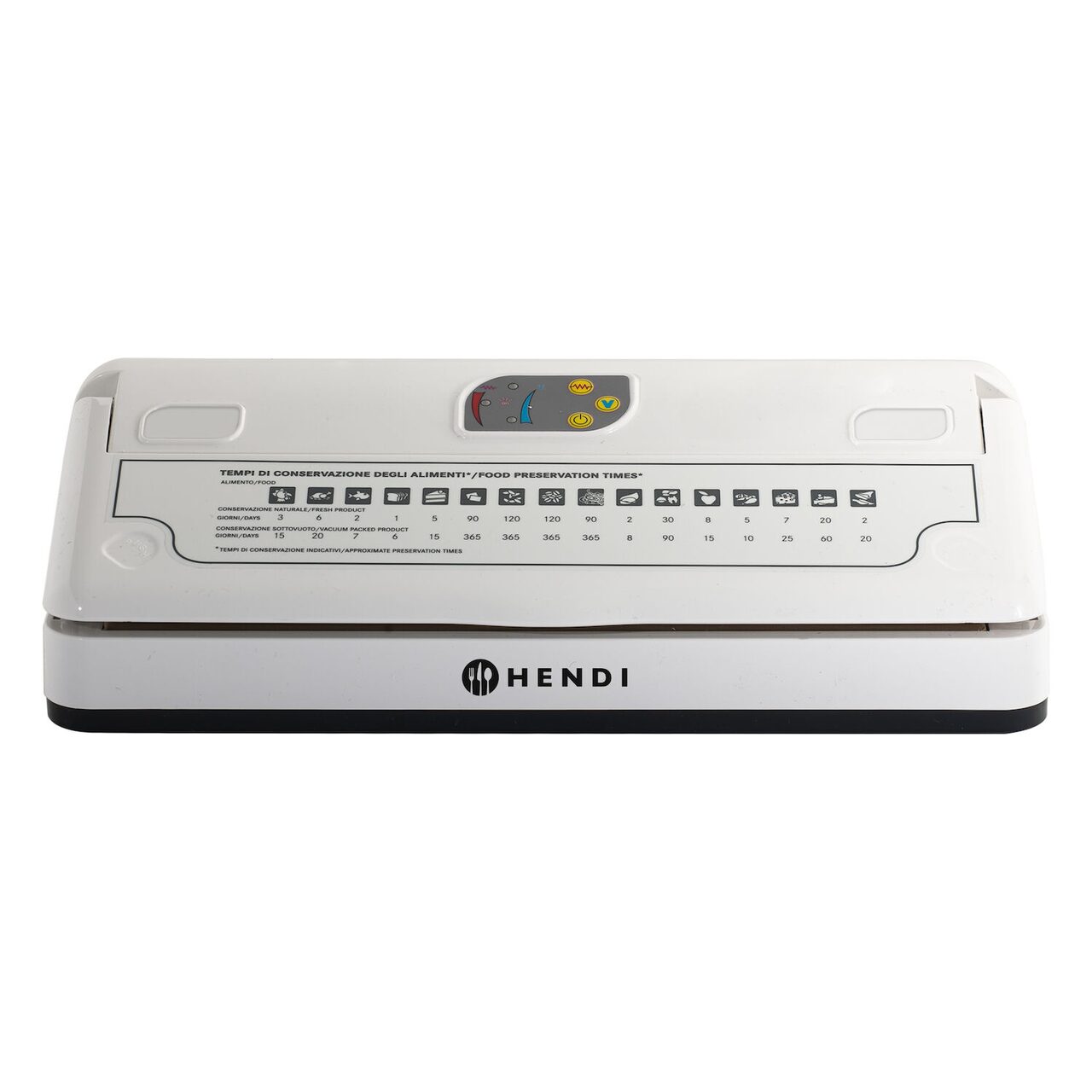 Masina de ambalat sub vid Buget Line,banda, Hendi, dimensiune banda de vidare 330 mm, 380x180x (H) 110 mm, 230V/250W