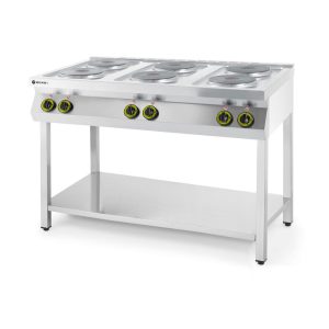 Masina de gatit Kitchen Line, 6 arzatoare electrice Hendi, 15.6W, dimensiune 1200x700x(H)900mm