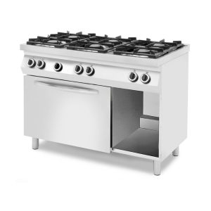 Masina de gatit, 6 arzatoare+cuptor gaz, 32.5KW,1200x700x(H)900mm