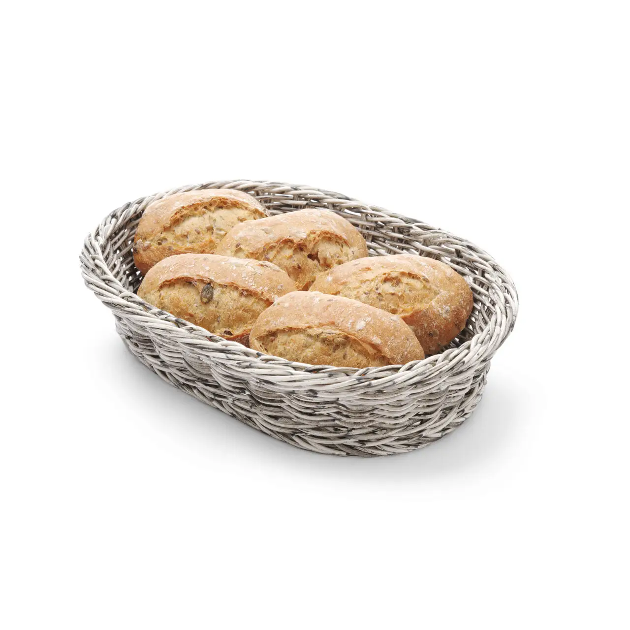Cos servire pentru paine, oval, Hendi, Gri, 190x120x(h)60 mm - imagine 2
