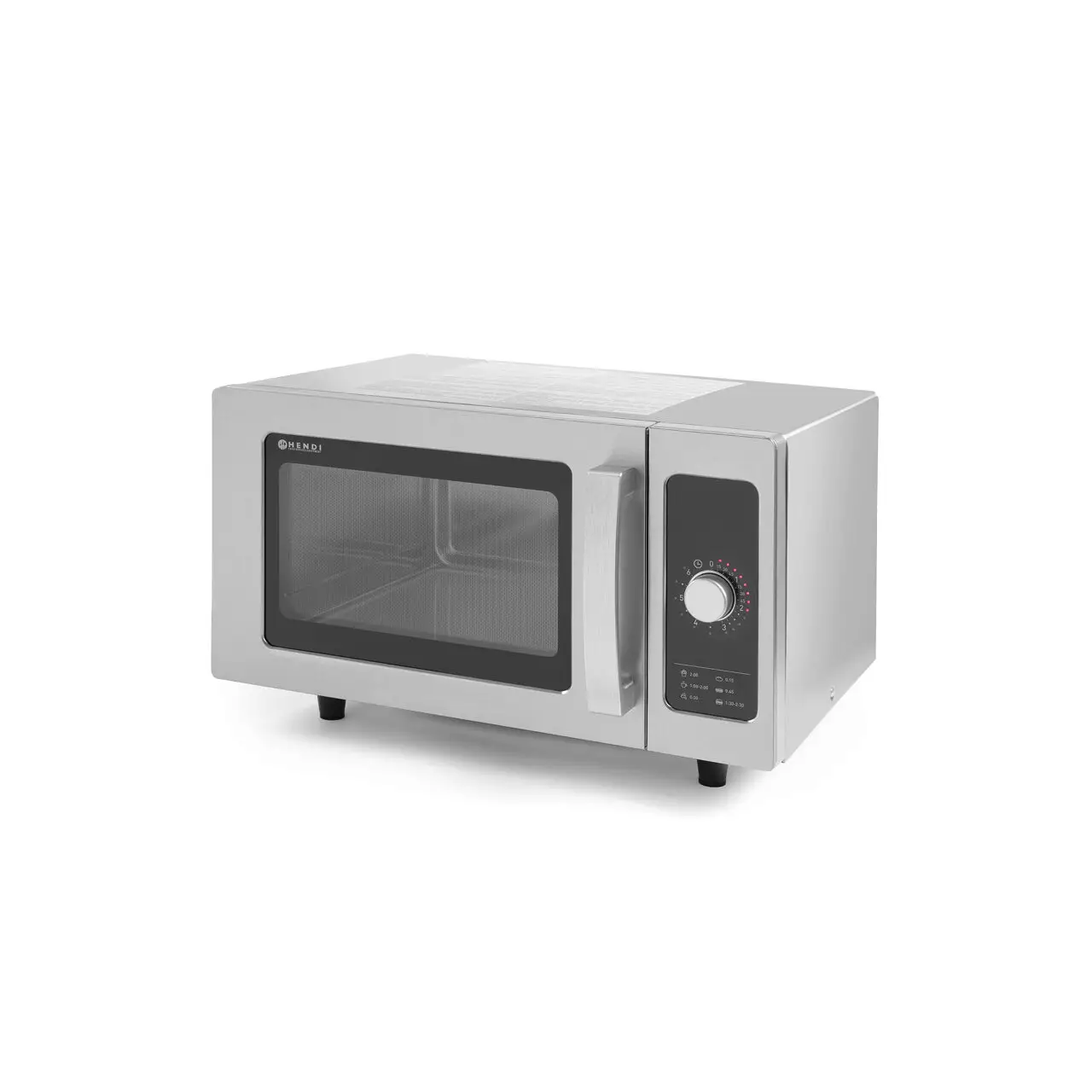 Cuptor microunde profesional, 25 lt, inox, control cu un singur buton, putere iesire 1000W, Hendi, 511x432x(H)311 mm - imagine 3