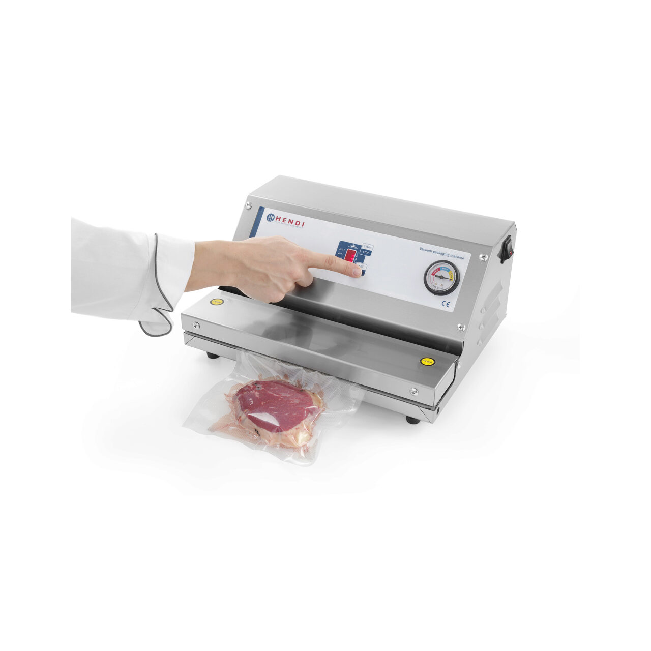 Set 100 pungi vacuum gofrate 200x300 mm, Hendi, 2 straturi, 75 microni grosime, filtru UV - imagine 4