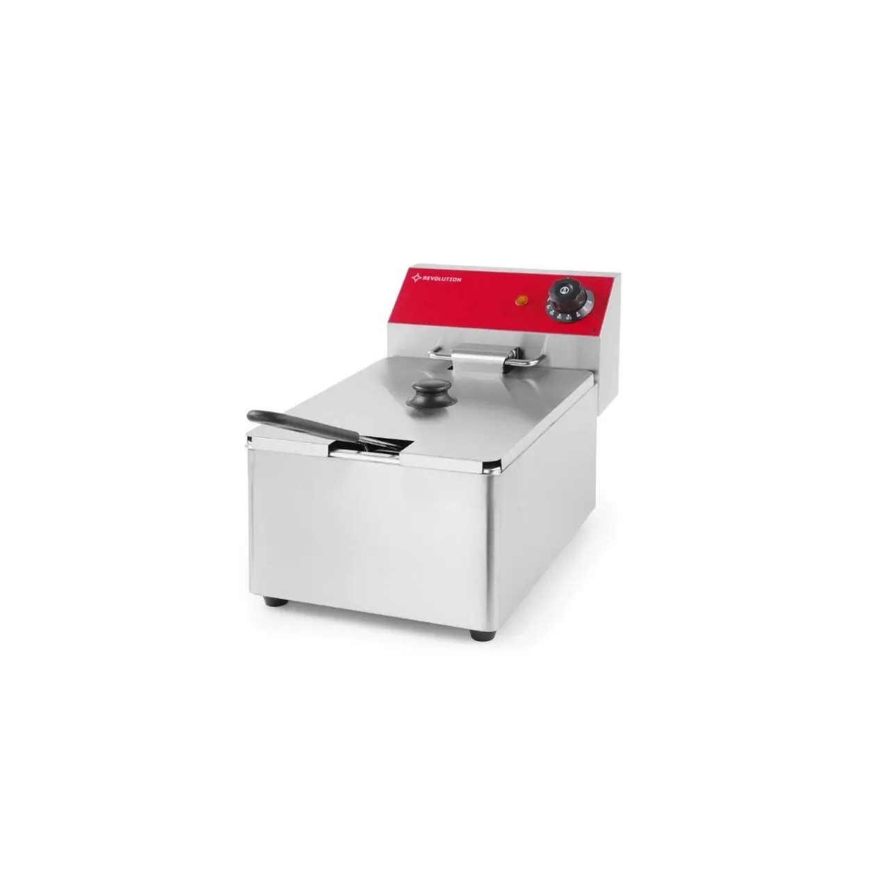Friteuza electrica profesionala 6 lt, REVOLUTION by Hendi, 3000 W, termostat reglabil 50-190 C, 265x430x(H)290mm - imagine 4