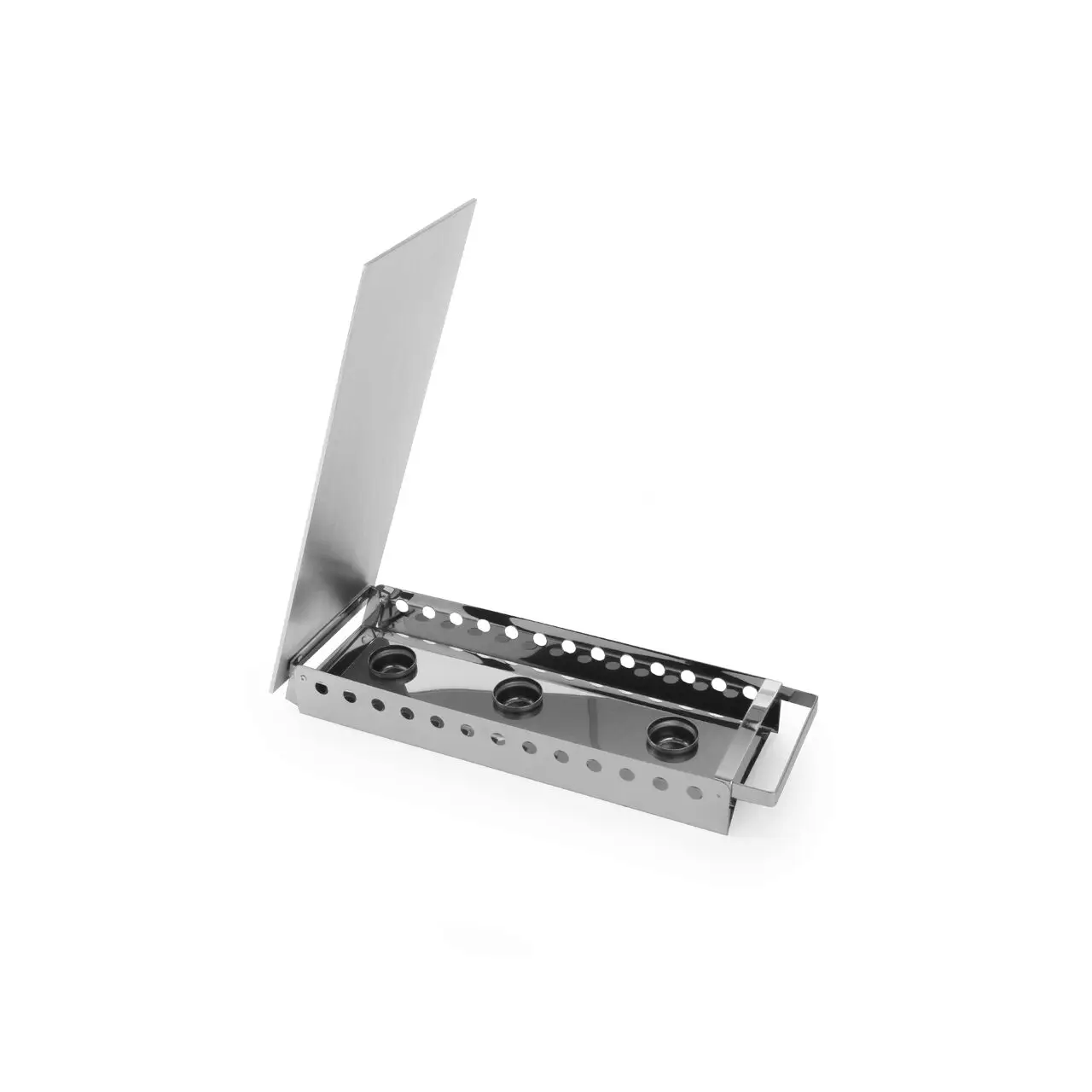 Incalzitor pentru vase cu 3 suporturi combustibil, inox, Hendi, 450x180x(H)65 mm - imagine 2