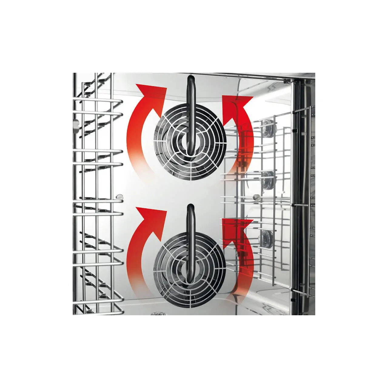 Cuptor convectie HENDI NANO, capacitate 4 tavi 450x340 mm, 1 element incalzire, termostat reglabil, 50-260 gr C, timer 0 - 120 min, 3100 W, 560x603x(H)530 mm - imagine 3