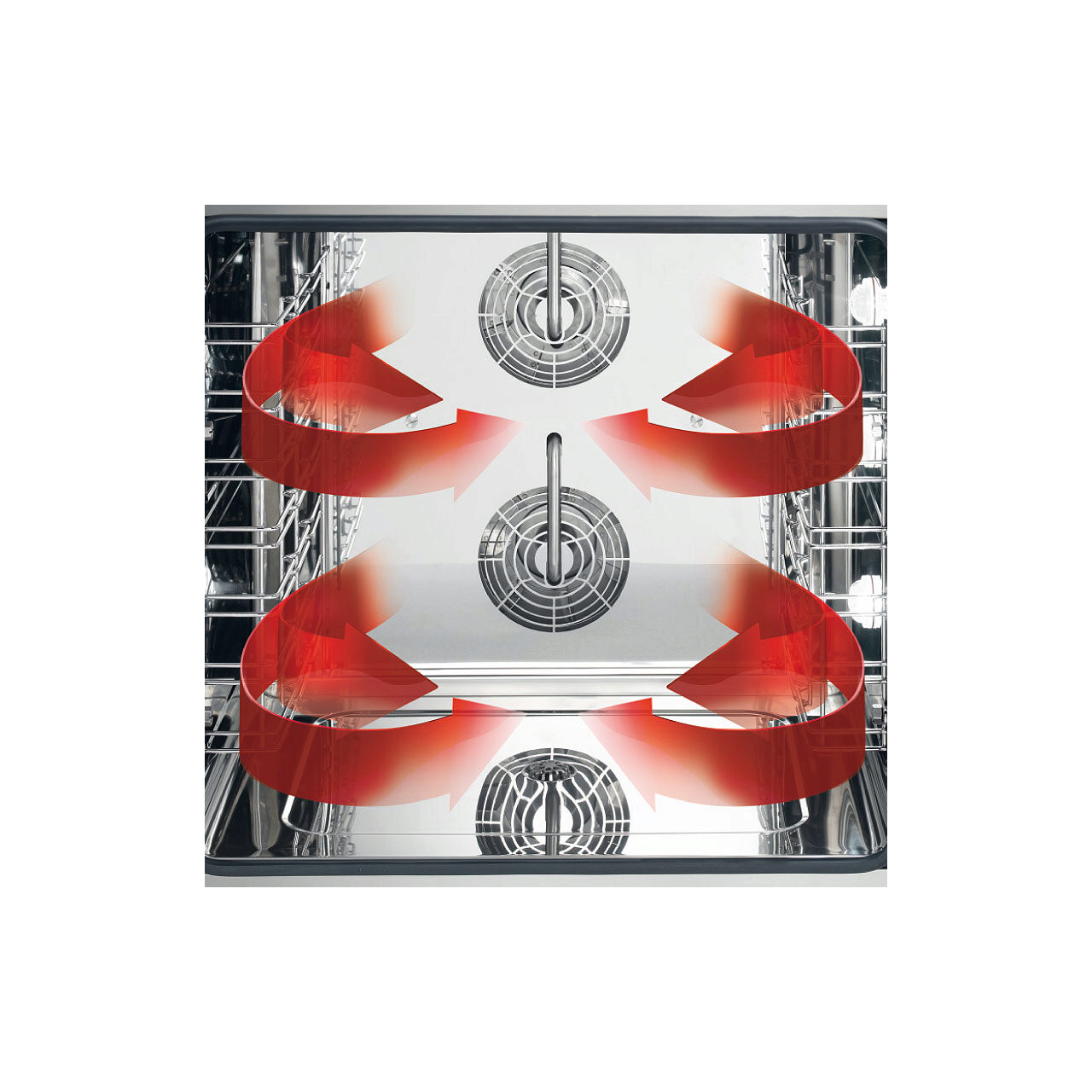 Cuptor convectie HENDI NANO, capacitate 4 tavi 450x340 mm, 1 element incalzire, termostat reglabil, 50-260 gr C, timer 0 - 120 min, 3100 W, 560x603x(H)530 mm - imagine 2